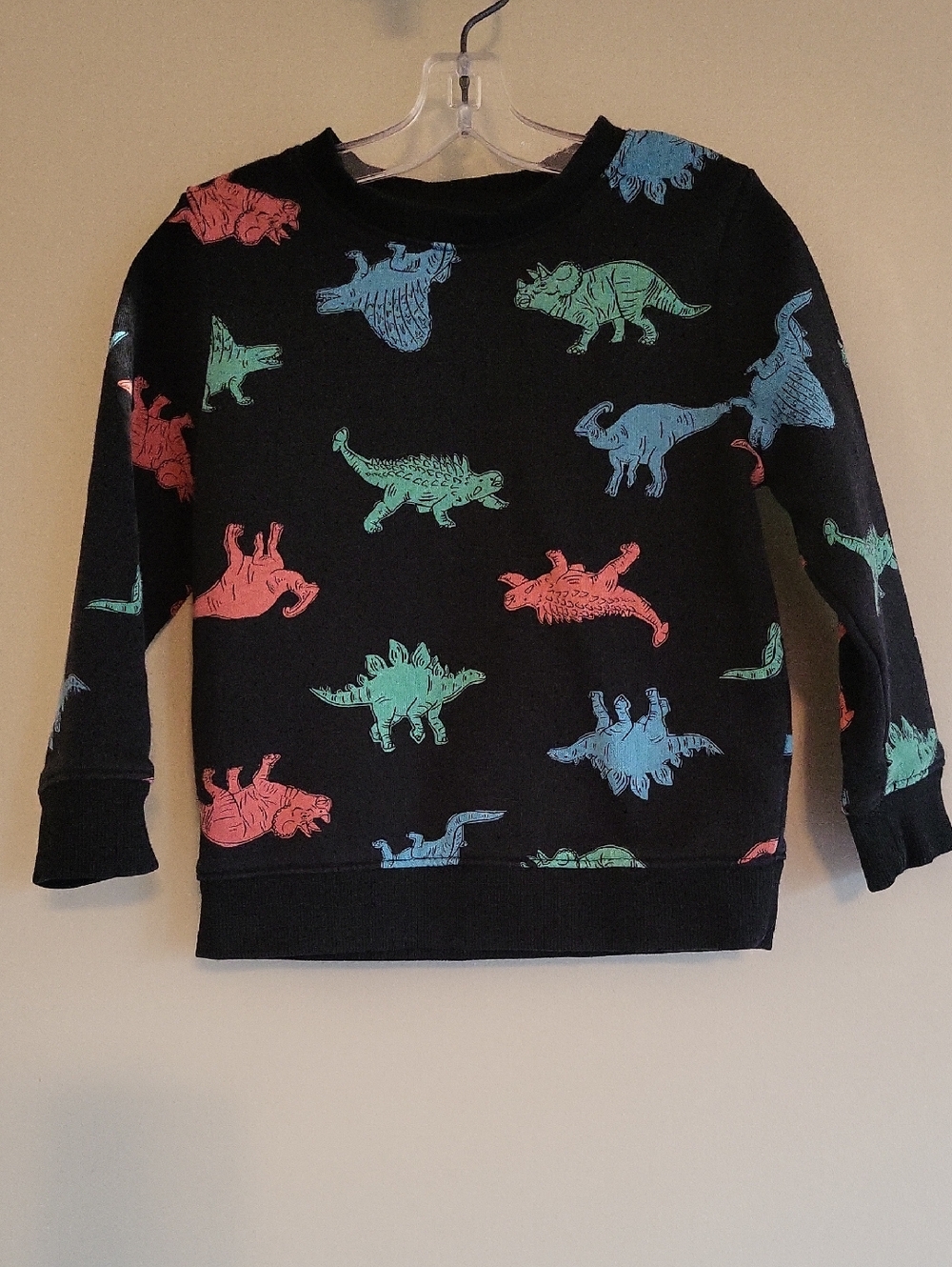 Cat & Jack black dinosaur print sweatshirt